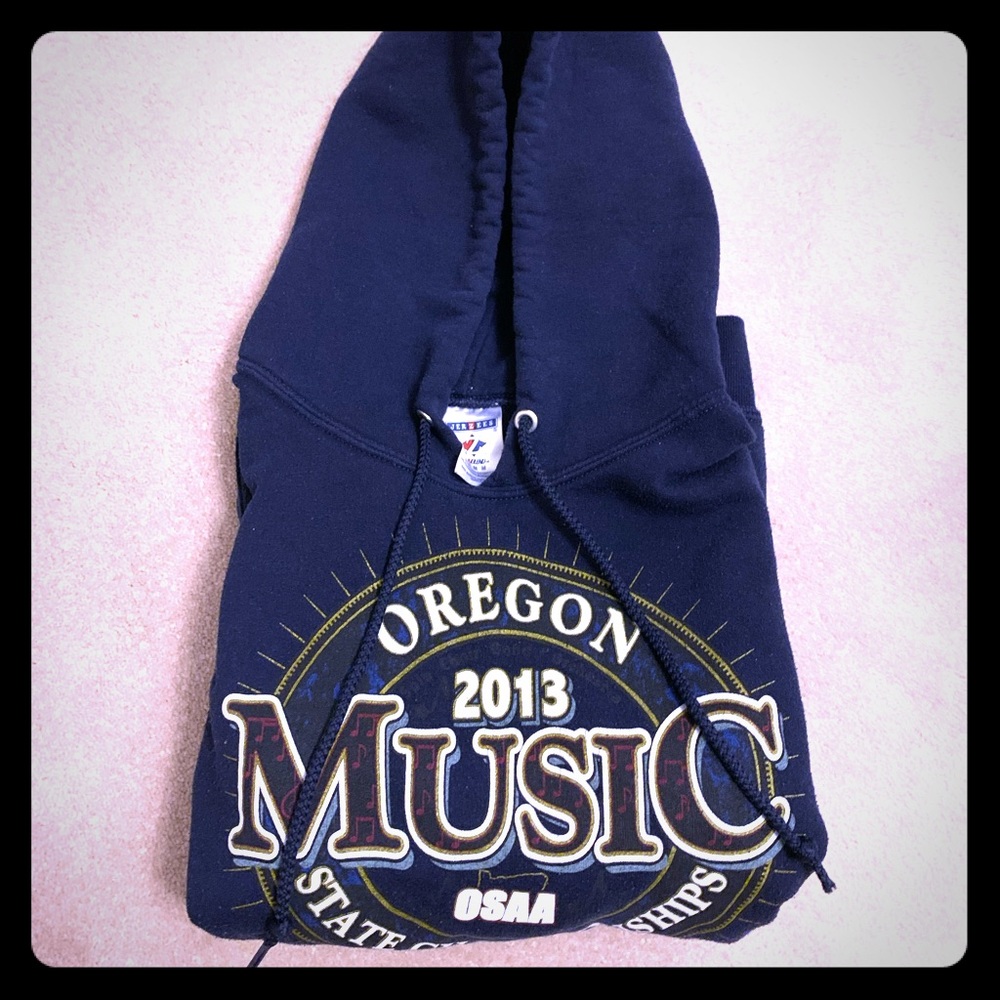 Navy blue hoodie